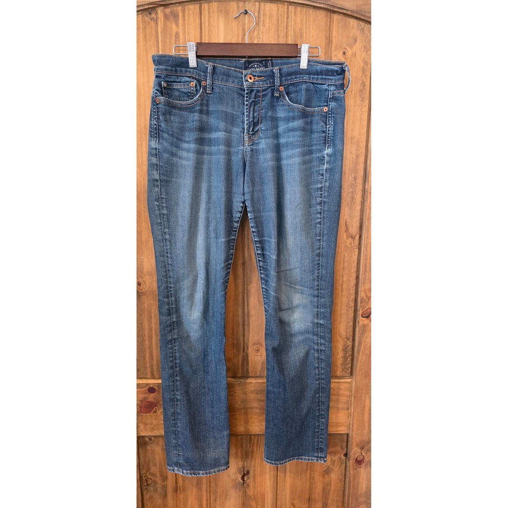 Lucky Brand Sweet N Straight Jeans Womens 10/30 Blue Excellent Straight Leg‎